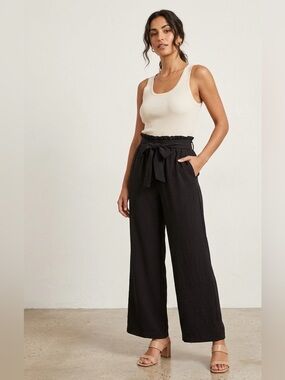 Your Style Black Wide‑Leg Pants – Size Small